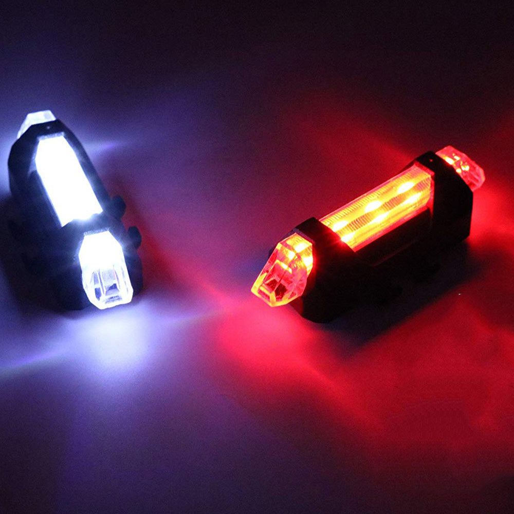 LED Bicycle Rear Light Bright | USB Rechargeable Waterproof & Non-Slip