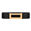 Women's Stretch Wide Belt | Elastic Metal Buckle Elegant
