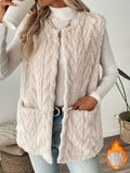 Women's Reversible Fleece Vest – Wearable on Both Sides, Warm & Casual