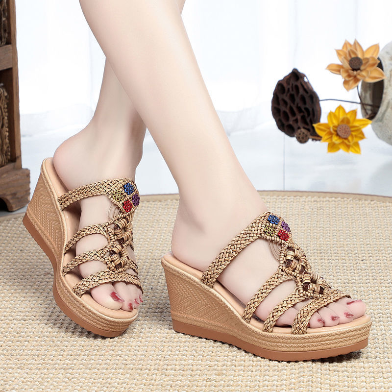 Damen Plateau Sandalen High Heel | Komfort Sommer Schuhe