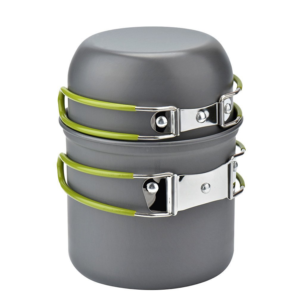 Multifunctional Camping Cookware Set Aluminum | Outdoor Cookware Set for Camping, Hiking & BBQ