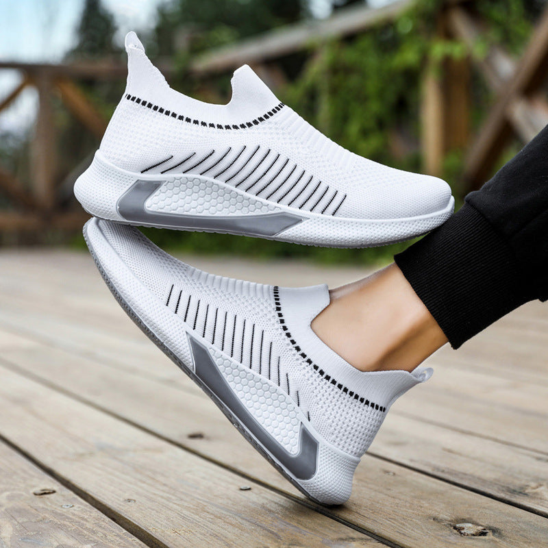 Herren Sock Sneaker Mesh Slip-On Leicht Sport Schuhe