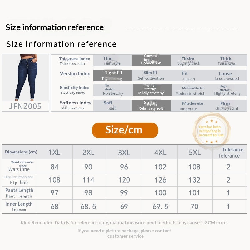 Women's Plus Size Cropped Skinny Jeans – Figure-Hugging Stretch Denim Trousers