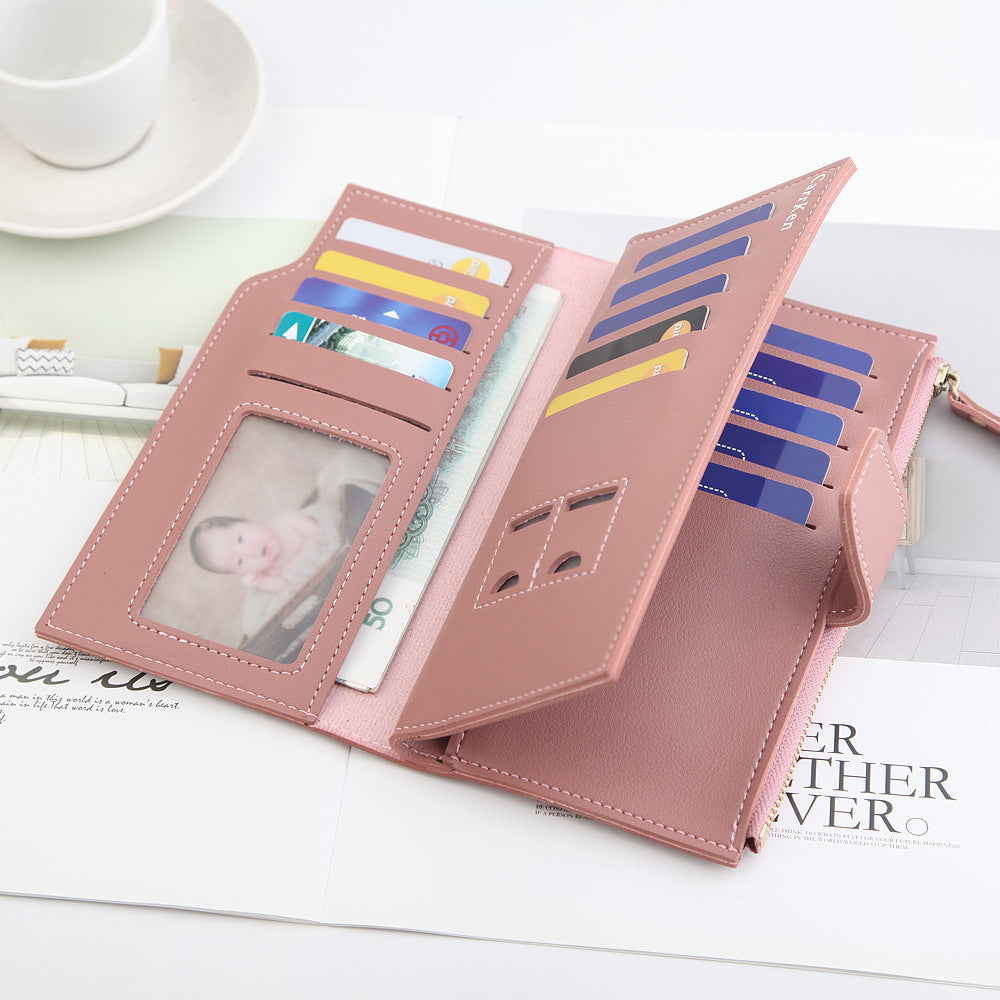 Women's Long Zipper Wallet | Large Wallet with Card Slots