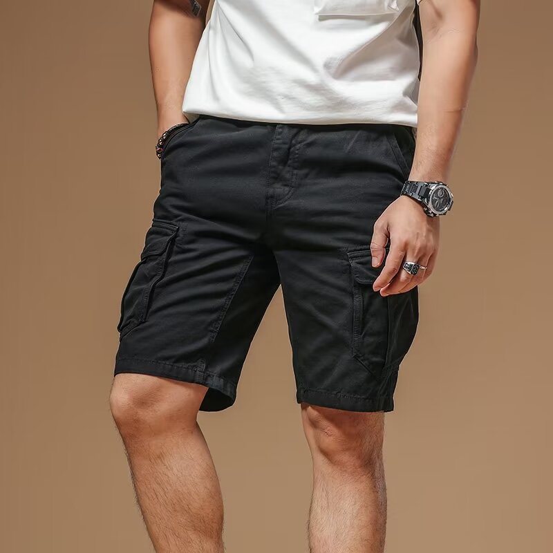 Men's Workwear Shorts Hong Kong Style - Trendy Cargo Shorts