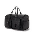 Travel Garment Bag Made of PU Leather – Foldable Garment Bag with Storage Compartments