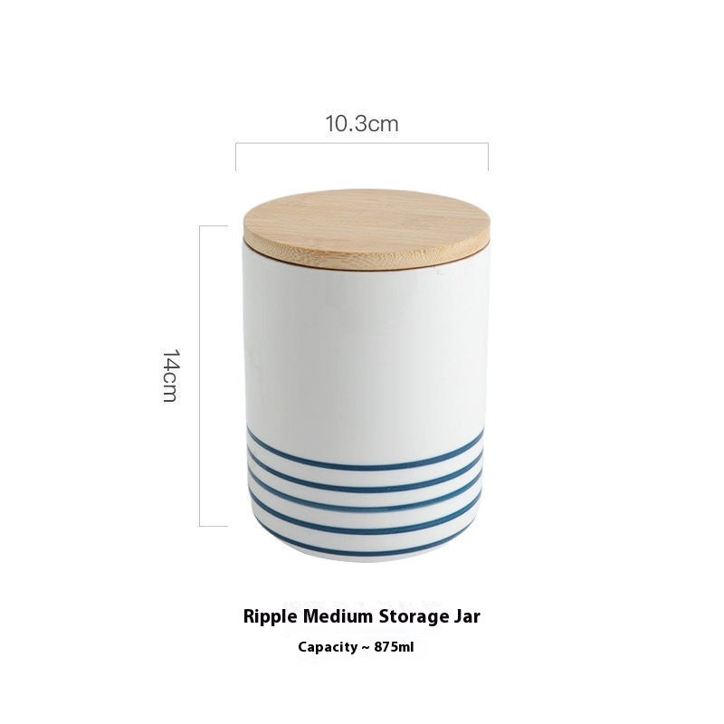 Airtight Ceramic Storage Jar | Muesli Storage | Kitchen Container