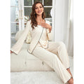 Women's Long-Sleeve Pajama Set – Comfortable, Warm & Stylish Homewear