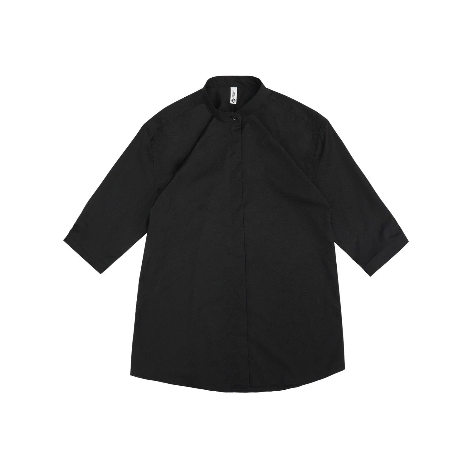 Men's Stand-Up Collar Shirt | Short Sleeve Summer Shirt Modern Elegant