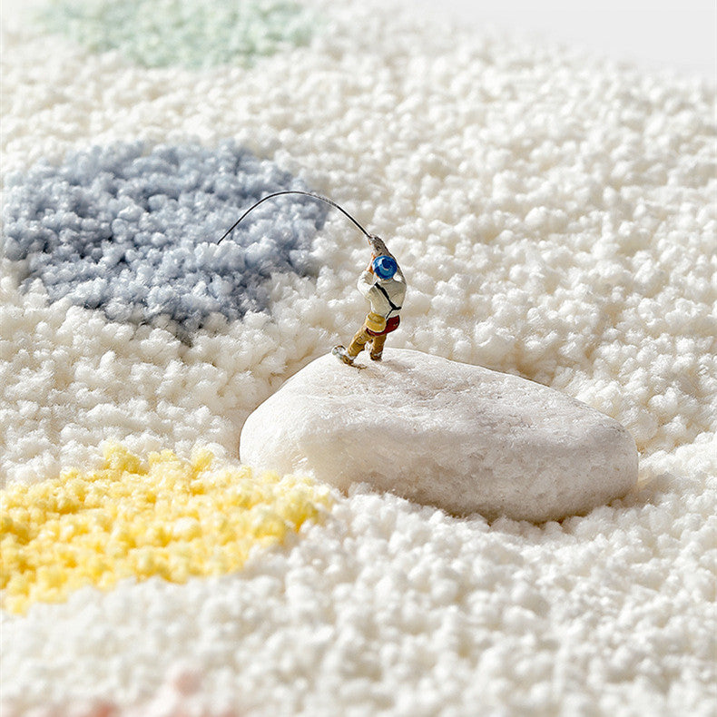 Flocking Absorbent Bathroom Floor Mats