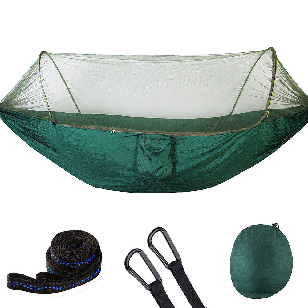Automatic Camping Hammock with Mosquito Net | Ultralight Double Outdoor Travel Hammock