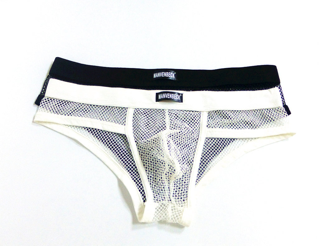 Men's Mesh Briefs Transparent | Low Waist Convex Sexy Underwear