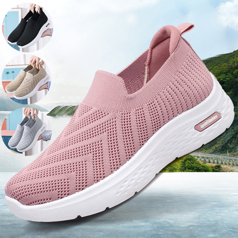 Damen Mesh Slip-On Sneaker – Bequeme Sockenschuhe Freizeit