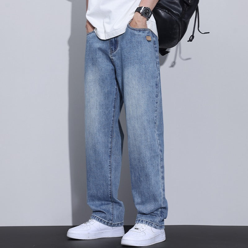 Men's Fleece Trousers Retro – Straight Leg High Street Pants