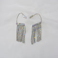 Long Rhinestone Tassel Earrings – Elegant Sparkly Dangle Earrings for Women