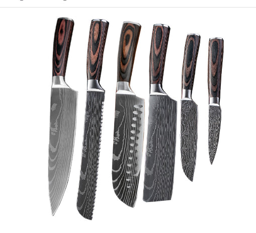 Kitchen Knife Set Stainless Steel | Chef Knife Cleaver Professional