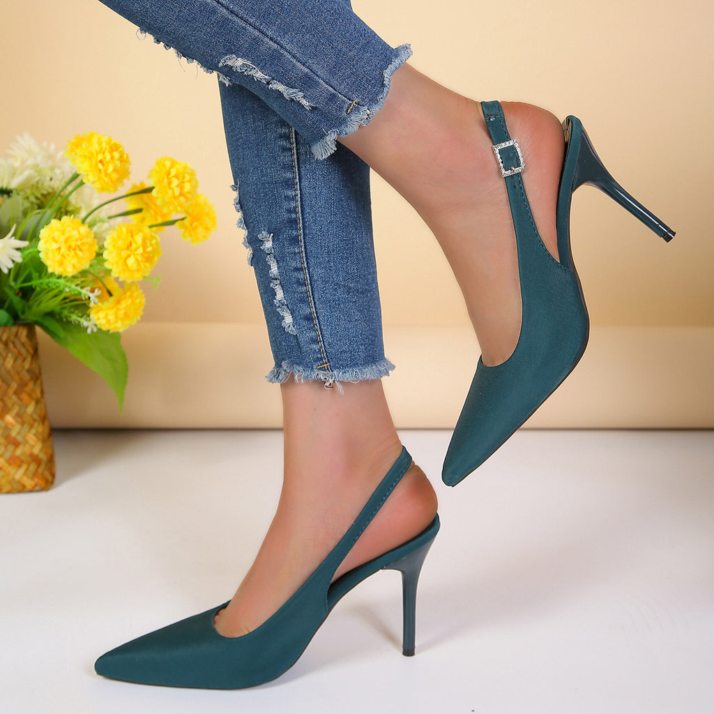 Women's Stiletto Sandals Pointed Buckle | Sexy Summer High Heels