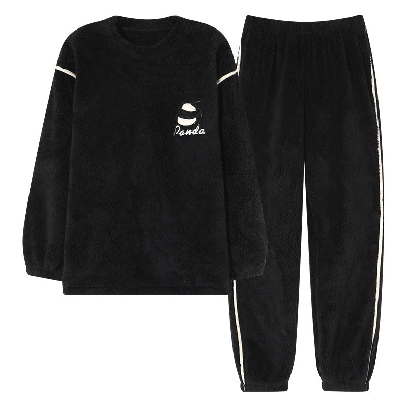Herren Winter Pyjama Set Coral Fleece | Warm & weich Nachtwäsche | Thermo Homewear