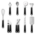 Stainless Steel Kitchen Utensil Set | Cooking Utensils with Plastic Handle