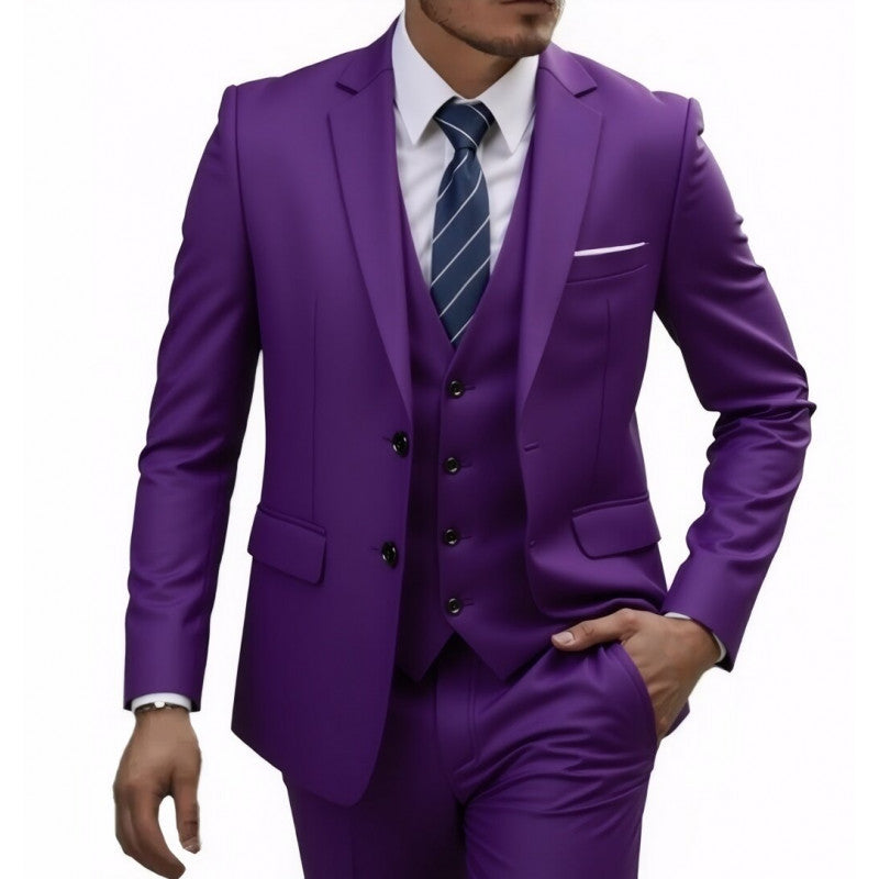 Men's Wedding Three-Piece Suit – Elegant Groomsmen Set