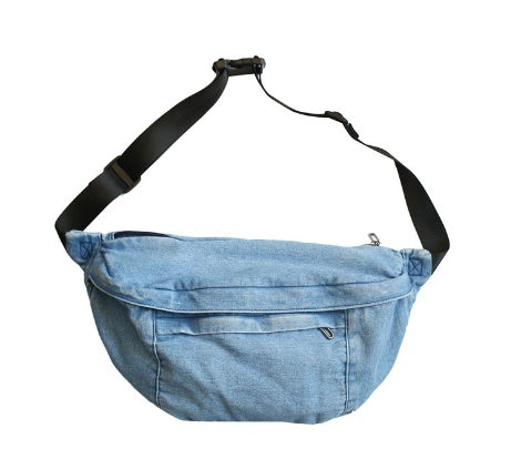 Denim Fanny Pack Large | Casual Crossbody Bag