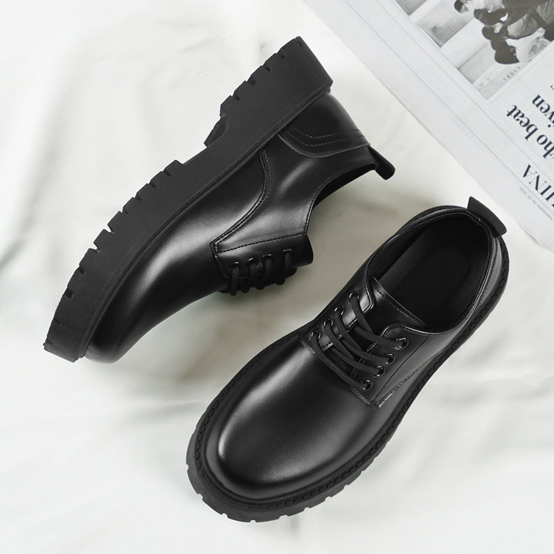 Waterproof Men's Leather Shoes Black | Business Elegant