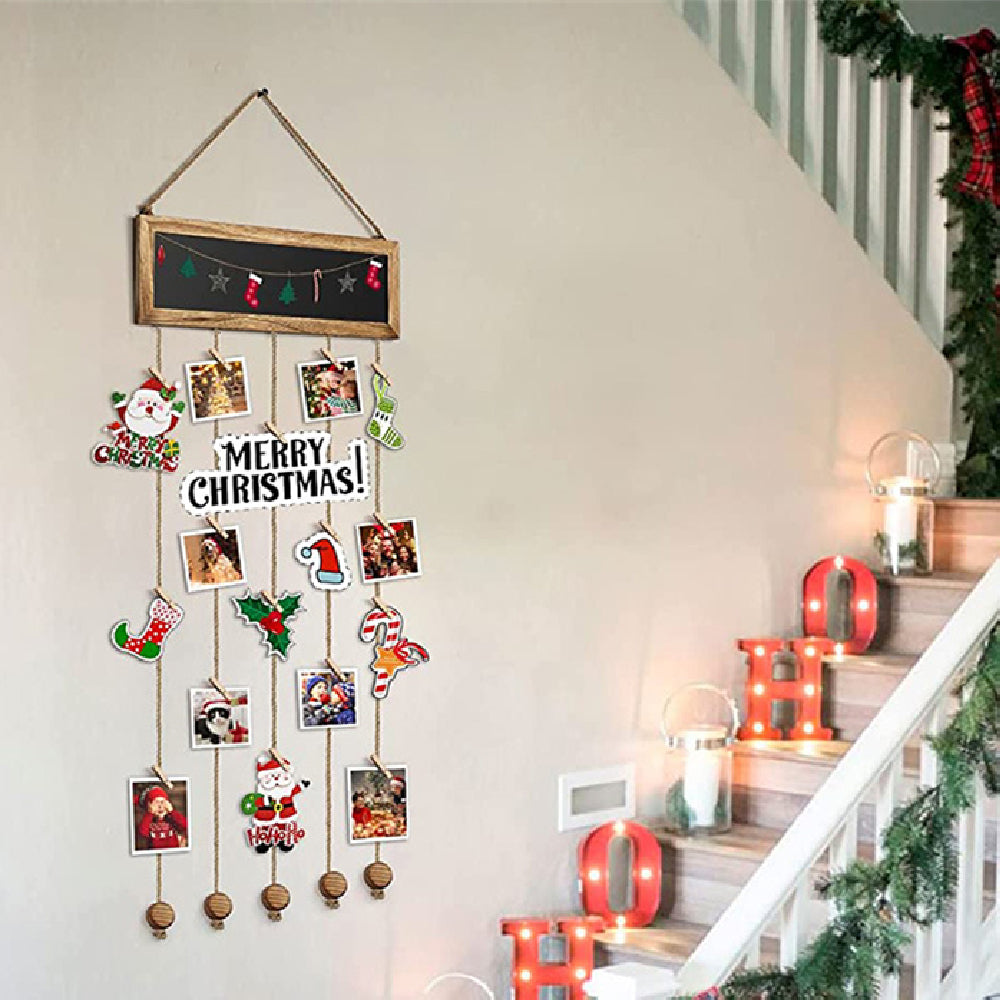 Wooden Photo Wall with Clips | Buy Modern & Creative Wall Decor
