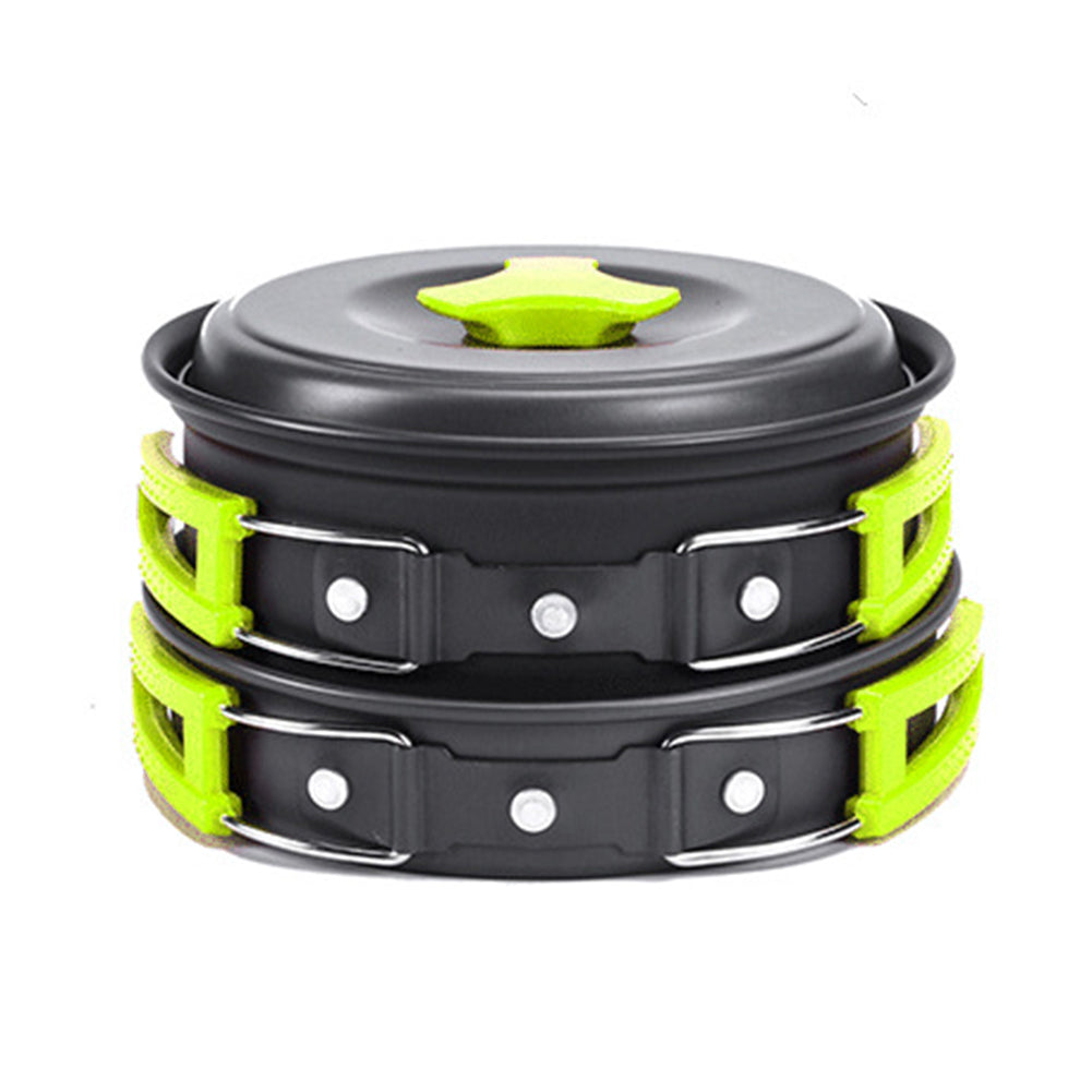 Multifunctional Camping Cookware Set Aluminum | Outdoor Cookware Set for Camping, Hiking & BBQ