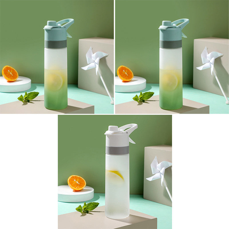 Spray Drinking Bottle Premium – Sports Water Bottle with Mist Function