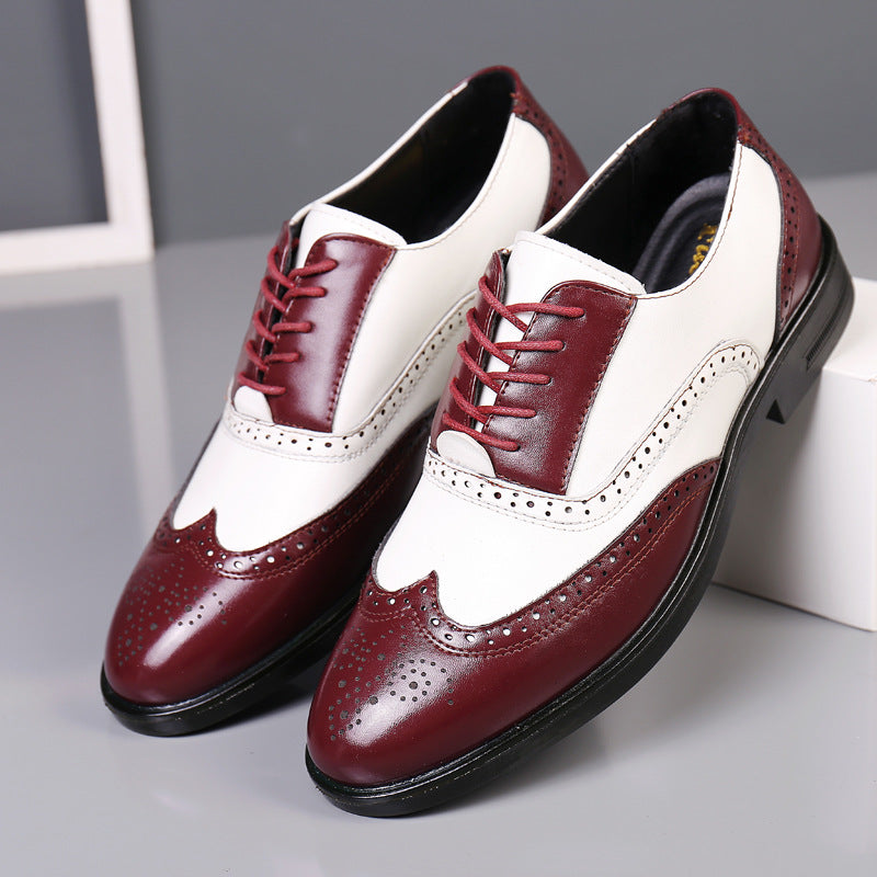 Herren Leder Business Schuhe geprägt | Elegant Freizeit Stil
