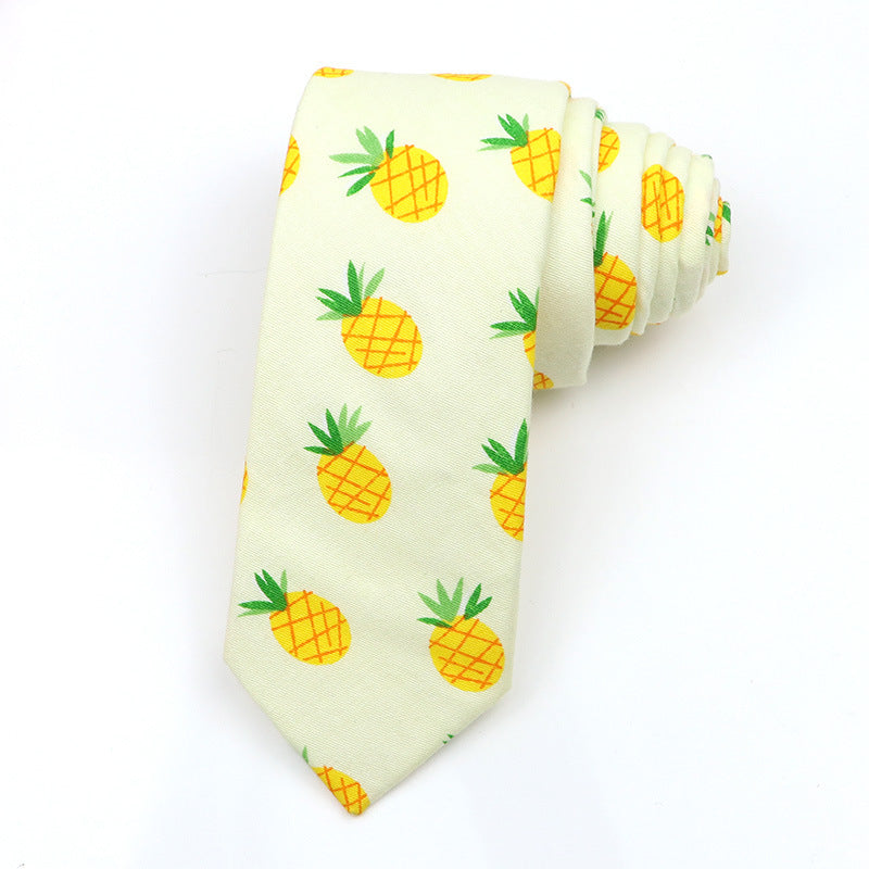 Slim Tie Men's Cotton Korean Slim Modern Elegant