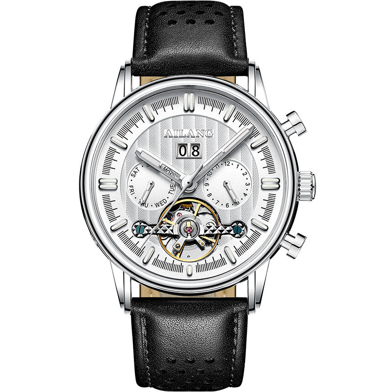 Men's Tourbillon Automatic Watch | Luxury Multifunction Mechanical