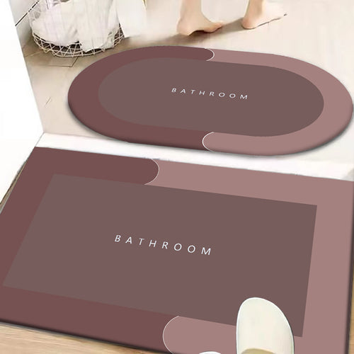 Non-slip Bathroom Mat Set | soft absorbent washable