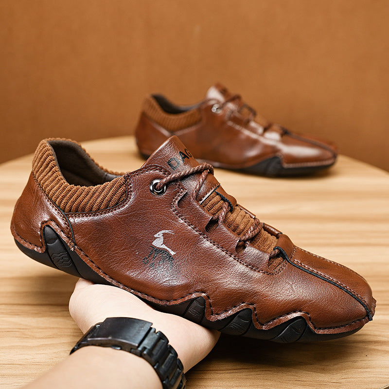 High-Quality Men's Sneakers Fashion Lace-up Flat Shoes