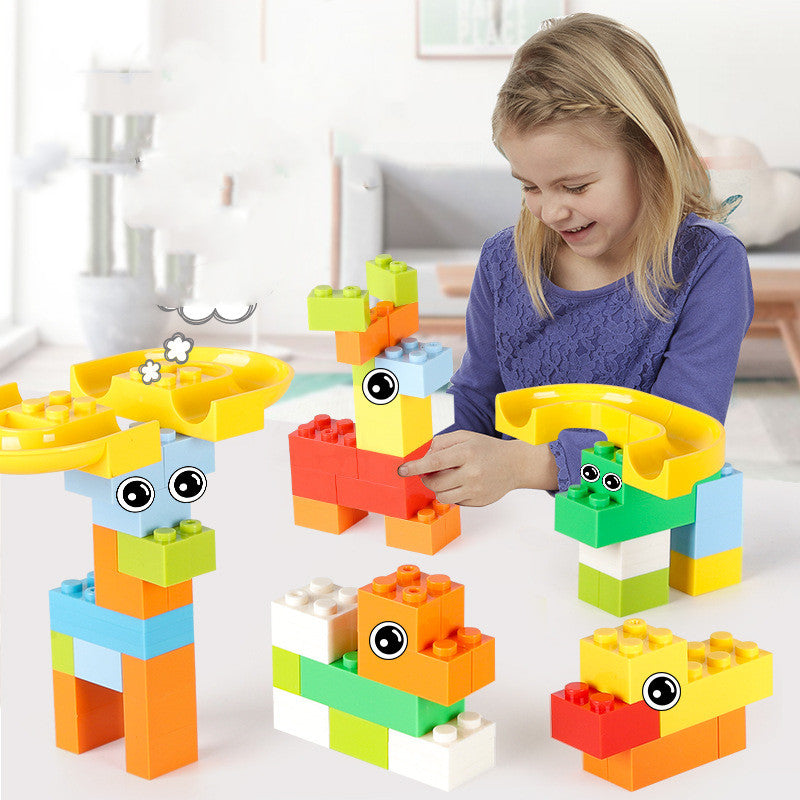 Marble Run Building Blocks for Kids | DIY Creative Race Track