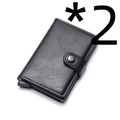 RFID Men's Wallet | Aluminum | Anti-theft Leather Wallet