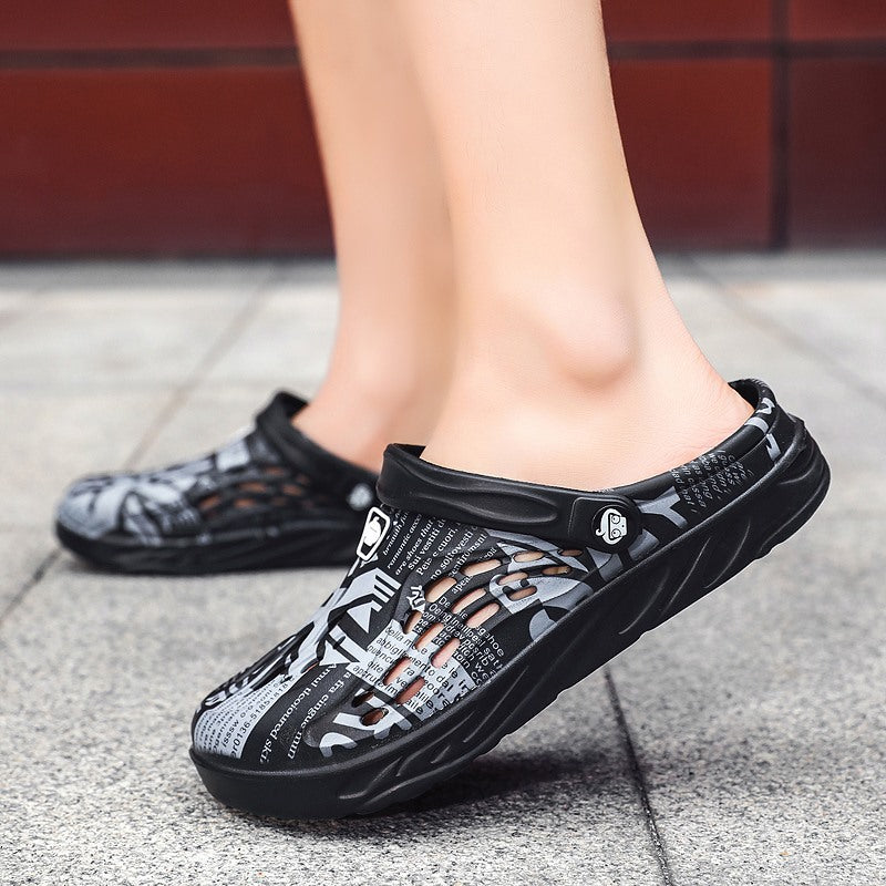 Men's Plus Size Perforated Shoes | Breathable Non-Slip Slippers