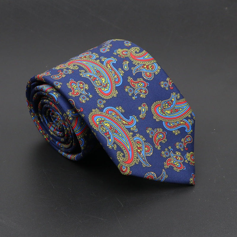 Men's Silk Tie Bohemian 7.5 cm Soft Elegant Modern
