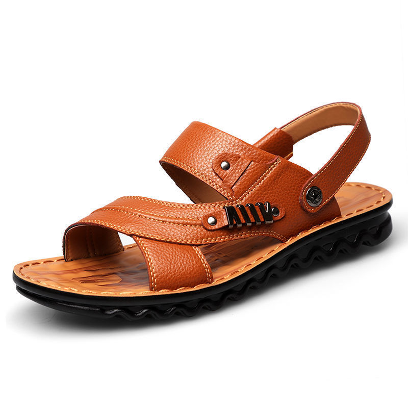 Herren Premium Echtleder Sandalen Sommer Komfort Schuhe