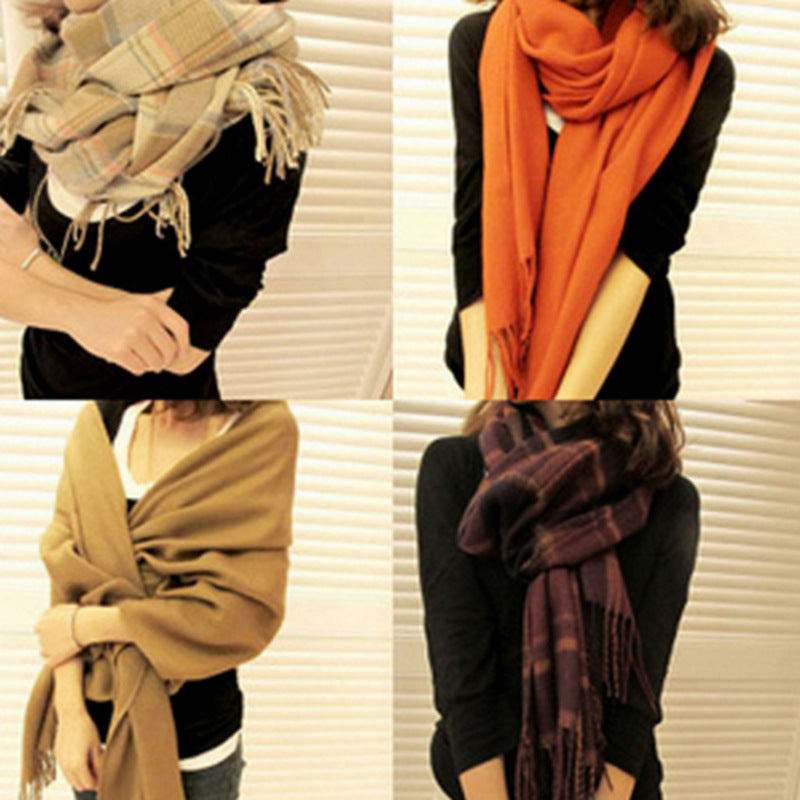 Damen Kaschmir Schal Elegant | Warmer Luxus Winter Schal