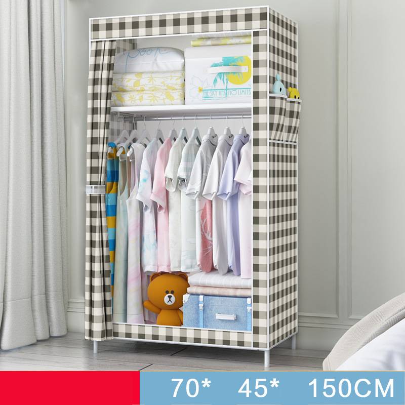Fabric Wardrobe Dustproof | Foldable Single Room Organizer