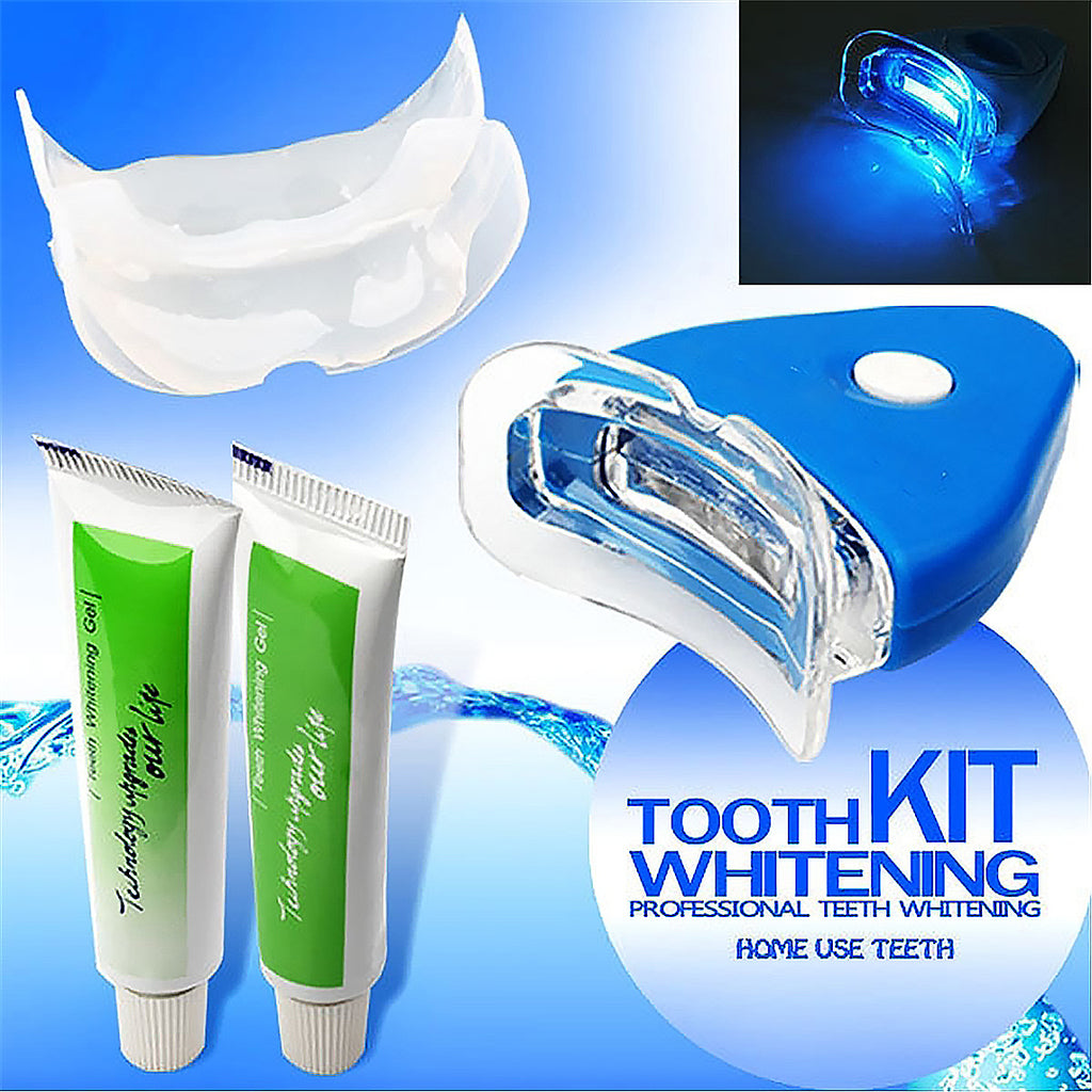 LED Zahnaufhellung Set mit Whitening Gel | Dental Bleaching für Strahlend Weiße Zähne
