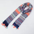 Boho Bart Schal Winter | Kreativer Strickschal mit Bart Design