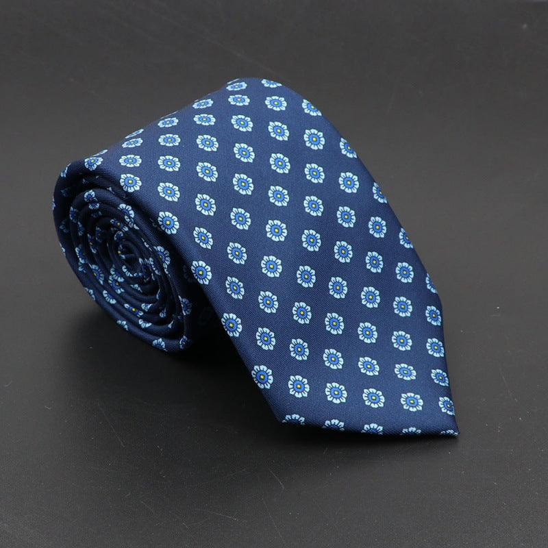 Men's Silk Tie Bohemian 7.5 cm Soft Elegant Modern
