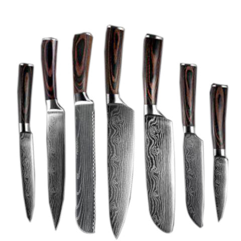 Kitchen Knife Set Stainless Steel | Chef Knife Cleaver Professional
