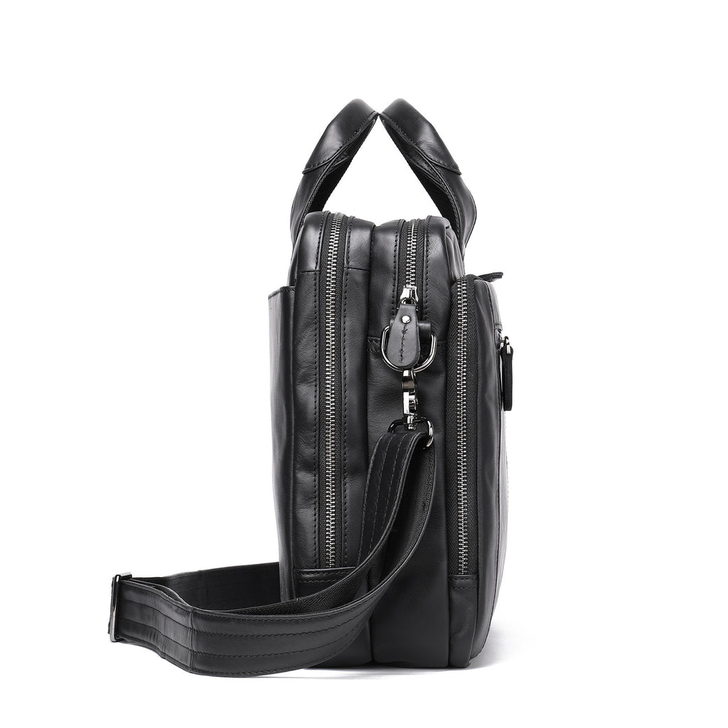 Men's Genuine Leather Briefcase Premium – Handbag Business Laptop Bag