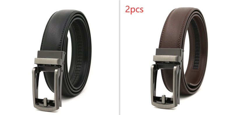Men's Automatic Leather Belt | Elegant Holeless Belt