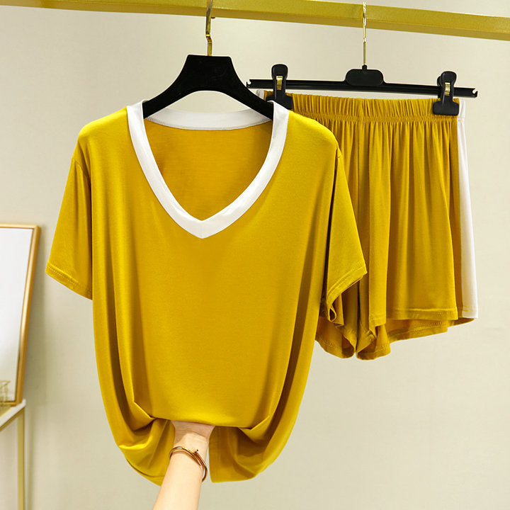 Women's Colorblock Pajamas | Fashionable Contrast Loungewear