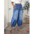 Women's High Waist Capri Jeans in Retro Style – Elegant Denim Pants