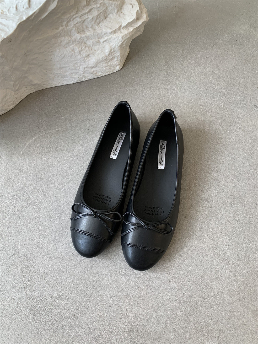 Women's Ballerina Pumps with Bow | Comfortable Flat Shoes